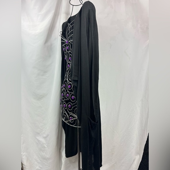 Marciano black longline open front cardigan size XS - Picture 7 of 10